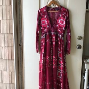 For love and lemons gown red large